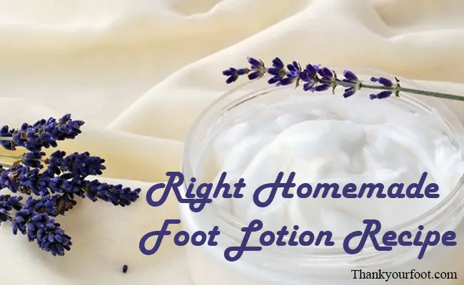 Right Homemade Foot Lotion Recipe